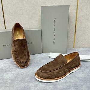 ブルネロクチネリ　BRUNELLO CUCINELLI メンズ　ローファー　スエード　レザー　スリッポン　靴　シューズ　39-44　サイズ選択可能　4212