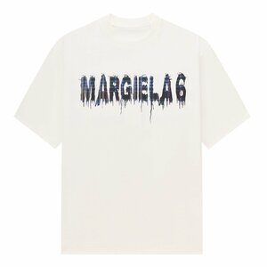 送料無料　Maison Margiela マルタンマルジェラ　メンズ　Tシャツ　半袖　文字ロゴ　コットン　男女兼用　46-52　サイズ選択可能　MM6 3329