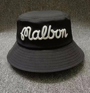 新品 Malbon　マルボン　ハット　帽子　サンバイザー 男女兼用　ゴルフ　キャップ 　バイザー 　ブラック 　