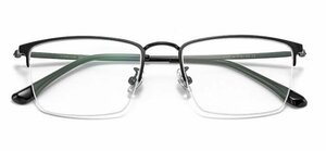 送料無料　ハーフリム　超軽量　タテ眼鏡　金属フレーム　レンズ交換可能　メガネフレーム　 sc0381