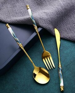  high quality cutlery set fork Pooh n knife 3 point set 304 stainless steel 