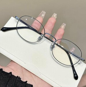 送料無料　メガネフレーム　金属フレーム　超軽量　フルリム　タテ眼鏡　レンズ交換可能　ブルーライトカット　男女兼用　 sc0166