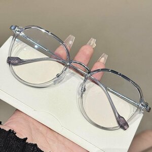 送料無料　超軽量　メガネフレーム　タテ眼鏡　レンズ交換可能　セルフレーム　ブルーライトカット　男女兼用　 sc0218