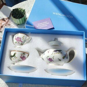 ウェッジウッド wedgwood ティーポット　ティーカップ＆ソーサー　2客セット　洋食器 インテリア コーヒーカップ ティーカップ