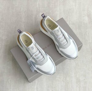 BC スニーカー　メンズ　シューズ　靴 ファッション カジュアル　B*C サイズ選択可能 銀×白 0882