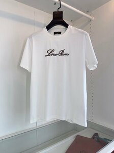  free shipping loro piana Loro Piana men's T-shirt character Logo ound-necked short sleeves simple M-3XL size selection possibility 4391