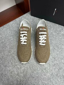 キトン　KITON　メンズ　スニーカー　軽量　春夏用　ニット　刺繍ロゴ　新品　39-44　サイズ選択可能　4197