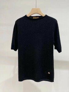 Loro Piana　ロロピアーナ　レディース　ニット　セーター　カシミア　半袖　丸首　無地　S/M/L　サイズ選択可能　2156