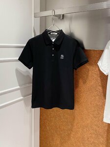 送料無料　ブルネロクチネリ　BRUNELLO CUCINELLI メンズ　ポロシャツ　Tシャツ　刺繍ロゴ　シンプル　半袖　M-3XL　サイズ選択可能　4334