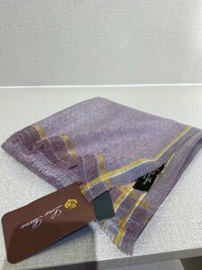 夏新品　Loro Piana イタリア　ロロピアーナ　ストール　羽織り　やわらかい カシミア100％　タグ付き パープル系　1088