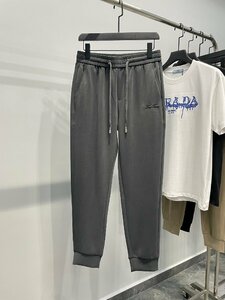 loro piana　ロロピアーナ　メンズ　ズボン　パンツ　スラックス　ロゴ有り　薄型　M-3XL　サイズ選択可能　グレー　4395