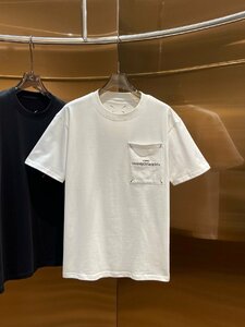 送料無料　Maison Margiela マルタンマルジェラ　メンズ　Tシャツ　半袖　刺繍ロゴ　XS-L　サイズ選択可能　MM6　white 3012