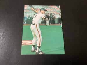 良品　カルビー77年　ジャイアンツ選手カード　王貞治（巨人）No.102　プロ野球カード