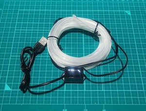 LED* neon tube wire tube light illumination * ice blue *USB supply of electricity type * cut free *5m* free shipping 