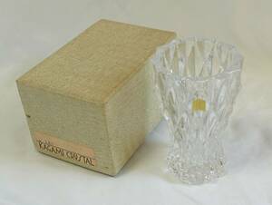  welfare ba The -KAGAMI CRYSTAL/kagami crystal flower vase / vase glass made 