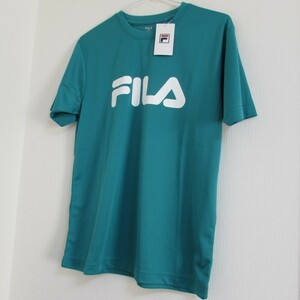 [ new goods ] free shipping FILA filler green T-shirt S half .. tennis 