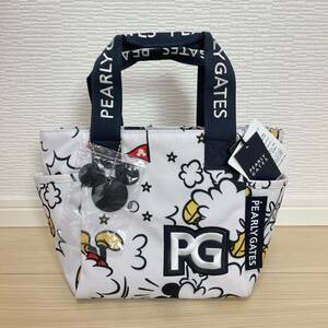  regular goods new goods Pearly Gates total pattern Cart bag double bogi- Mickey Mickey Mouse tag equipped tote bag white 