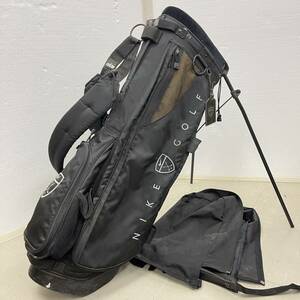  used rare NIKE Nike stand caddy bag Cade . back stand type light weight black 