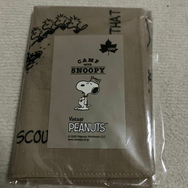 LOGOS SNOOPY (Beagle Scouts 50years) バンダナ ベージュ No.86001122