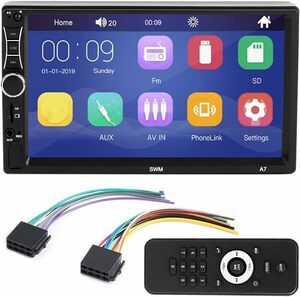 送料無料 7in DINカープレーヤー SWM A7 TFT Bluetooth カーMP5プレーヤー HD 電話相互接続 MP3 ラジオマルチメディアプレーヤー 新品