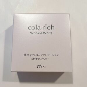 コラリッチ リンクルホワイトクッションファンデーション 15g キューサイ SPF50+ PA+++ ケース colarich