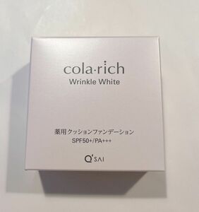 コラリッチ リンクルホワイトクッションファンデーション 15g キューサイ SPF50+ PA+++ ケース colarich