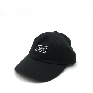 【09587】 PMCV 帽子 ボウシ キャップ CAP コットン100％ 黒 ブラック 新古品 タグ付き ブランドロゴデザイン カジュアル シンプル クール