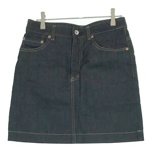 [10991] beautiful goods BEAUTY&YOUTH UNITED ARROWS skirt S size blue superior article Denim Denim skirt button lady's simple casual 