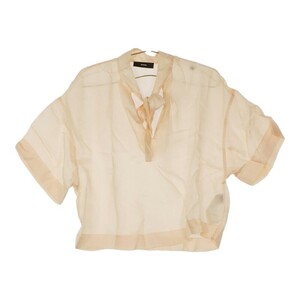 [09662]B goods DIESEL tops XS size pink beige goods with special circumstances diesel blouse 7 minute sleeve small size simple femi person ribbon 