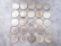 ◇ アメリカ 銀貨 1964年 ケネディ リバティ ハーフダラー 50セント コイン 25枚 約311.8g おまとめ_画像1
