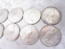 ◇ アメリカ 銀貨 1922年 1923年 ピース ダラー リバティ 1ドル コイン 12枚 約321.5g おまとめ_画像5