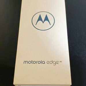【motorola edge 40】6.55インチ、メモリ 8GB、ストレージ 256GB、イクリプスブラック（新品未使用）