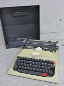 ee1636[ Junk * текущее состояние товар ]Olivetti/olibeti пишущая машинка LETTERA12 Испания производства Typewriter Vintage античный /100