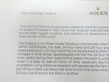 ROLEX ロレックス エクスプローラー 冊子 2008年 英語表記 4点　№2882_画像6