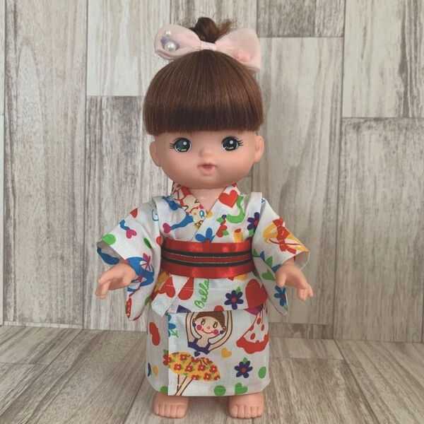 No.4986 ハンドメイド メルちゃん 浴衣ドール(26cm対応)値下げ