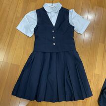 9 4 コスプレ衣装 夏 冬 制服 上下セット ブレザー リボン付きブラウス スカート ベスト 名古屋南_画像6