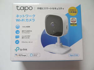 未開封新品　TP-Link Tapo C100 ネットワークWi-Fiカメラ　スマートセキュリティ　動作検知＆通知　1080P高画質　ナイトビジョン　