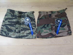  unused tag attaching L size camouflage duck pattern miniskirt 2 point together airsoft woman over skirt 