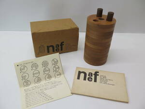 ビンテージ　naef DISCON　ネフ ディスコン 木製玩具 木製パズル 知育玩具 積み木 木のおもちゃ デザイン：Jost Hnny(ヨースト・ハニー)