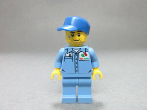 LEGO★293 正規品 街の人 男の人 男性 ミニフィグ 同梱可能 レゴ シティ タウン 働く人 男 女 子供 会社員 作業員 帽子 ガソリンスタンド