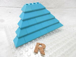 LEGO★R 正規品 アズール 屋根 スロープ パーツ 同梱可能 レゴ シティ タウン ホテル デパート クリエイター エキスパート 建材 建物