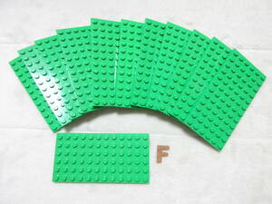 LEGO★F 正規品 12個 ライトグリーン 6×12 プレート パーツ 同梱可能 レゴ シティ クリエイター エキスパート マインクラフト 草原 草
