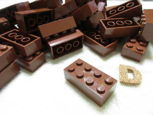LEGO★D 正規品 50個 茶 2×4 ブロック パーツ 同梱可能 レゴ シティ タウン クリエイター エキスパート ブラウン 海賊船 船 お城