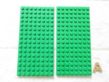 LEGO★A 正規品 緑 グリーン 8×16 基礎板 プレート 同梱可能 レゴ シティ タウン ベース 建材 家 建物 土台 ベース マインクラフト_画像1