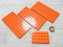 LEGO★C 正規品 オレンジ 6×12 4×6 プレート 同梱可能 レゴ シティ タウン クリエイター エキスパート スポンジボブ エクソフォース_画像1