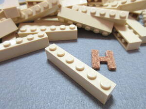 LEGO★H 正規品 40個 タン 1×6 ブロック 同梱可能 レゴ シティ タウン クリエイター エキスパート 建材 建物 フレンズ家