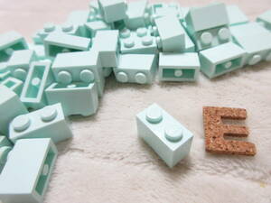 LEGO★E 正規品 63個 アクア 1×2 ブロック 同梱可能 レゴ シティ クリエイター エキスパート 建材 建物 家 フレンズ エルフ ディズニー