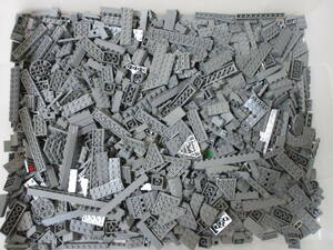 LEGO★正規品 グレー 1キロ ブロック プレート スロープ 合わせて 1000グラム ㎏ 同梱可能 レゴ 60サイズ発送 新濃灰 キャッスル 要塞 城
