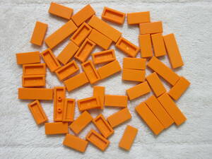 LEGO★1 正規品 45個 オレンジ 1×2 1×3タイル プレート 同梱可能 レゴ クリエイター エキスパート 建材 建物 旅客機 スポンジボブ