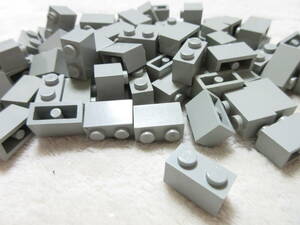 LEGO★25 正規品 年代物 旧灰 1×2 70個 ブロック 同梱可能 レゴ キャッスル お城シリーズ 南海の勇者 ウェスタン スターウォーズ